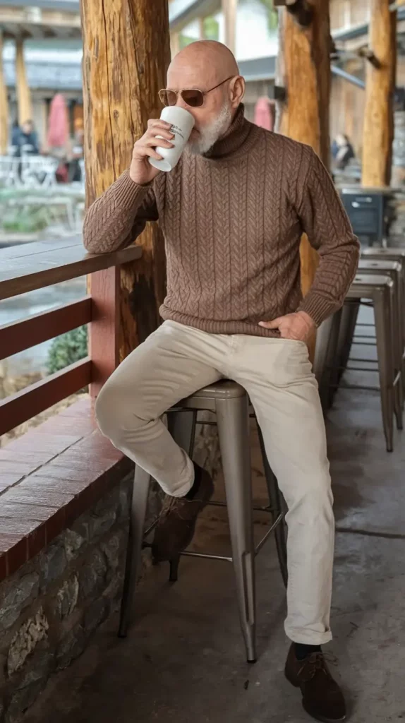 Textured cozy fall outfit