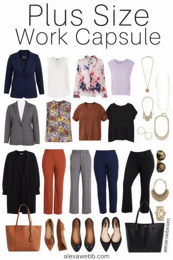 Warm toned work capsule