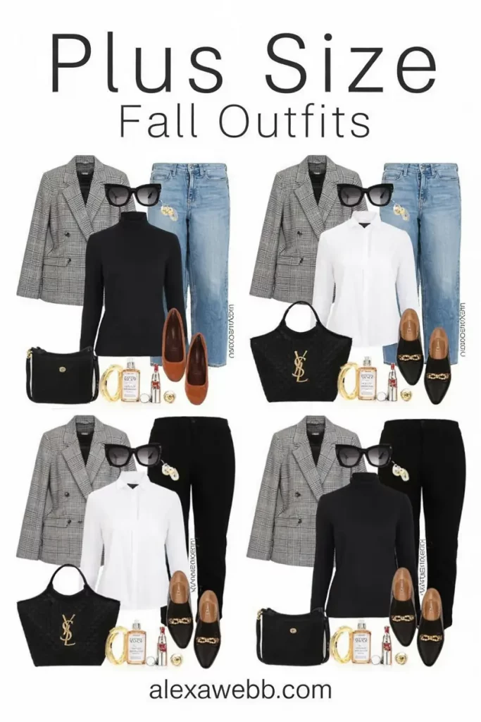 Houndstooth blazer looks