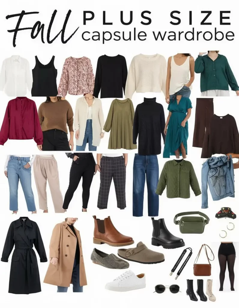 Colorful plus size capsule ideas