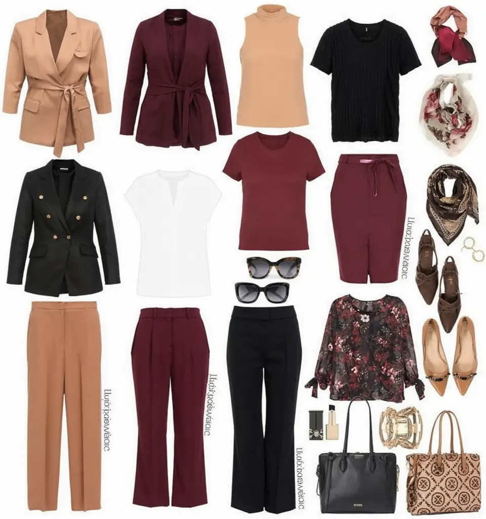 Burgundy blush capsule