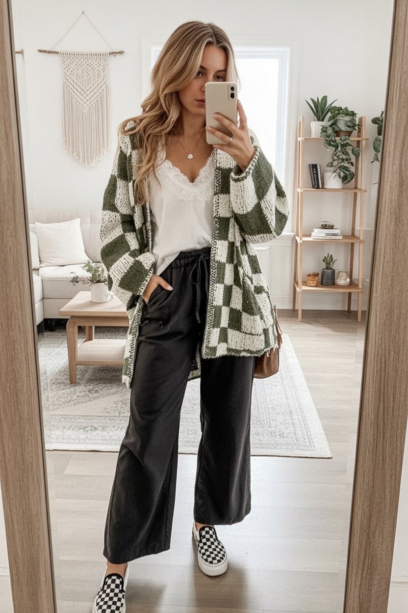 Cozy Cardigan with Relaxed Pants