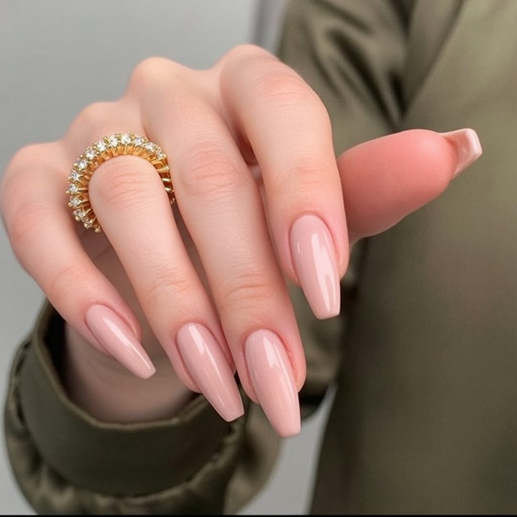 Soft Nude Ballerina Nails