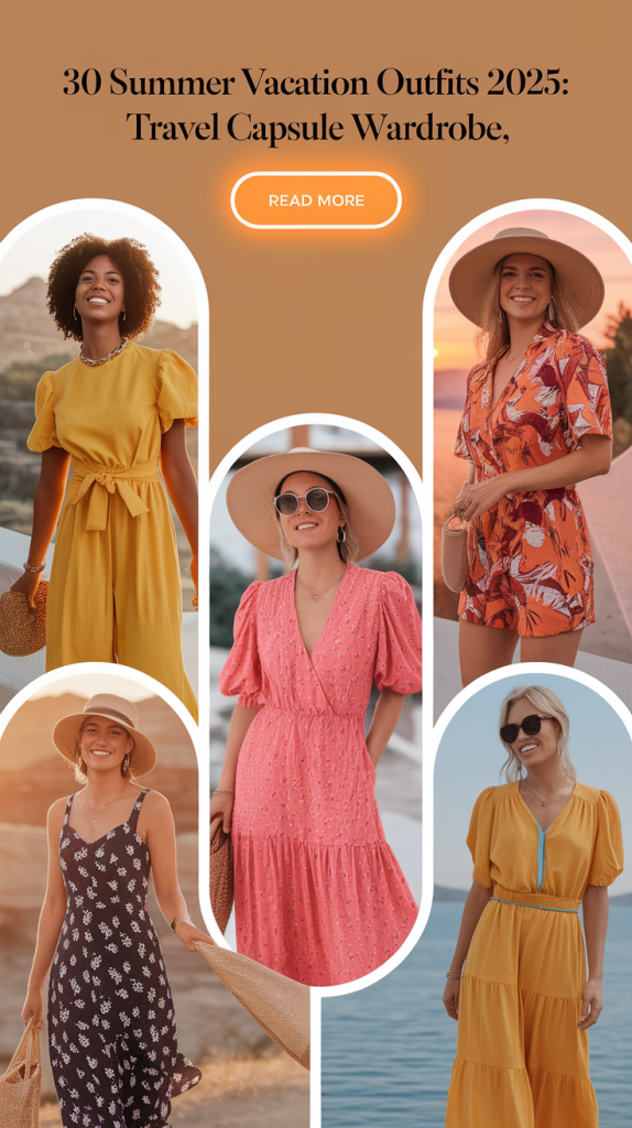 Summer Travel Outfits Collage