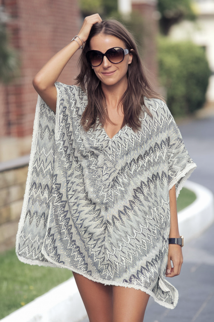 Patterned Kaftan Coverup
