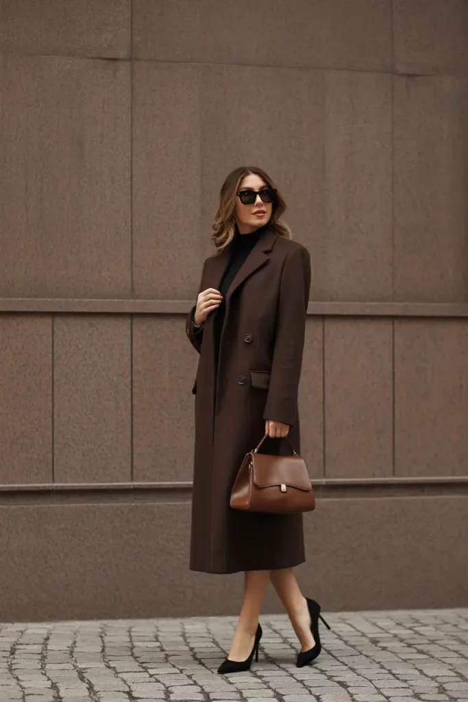 Chocolate Brown Winter Look