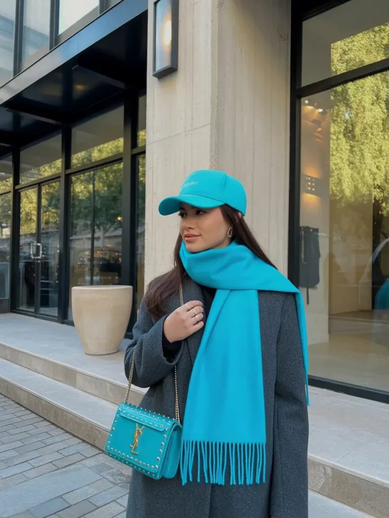 Blue Accents Winter Outfit