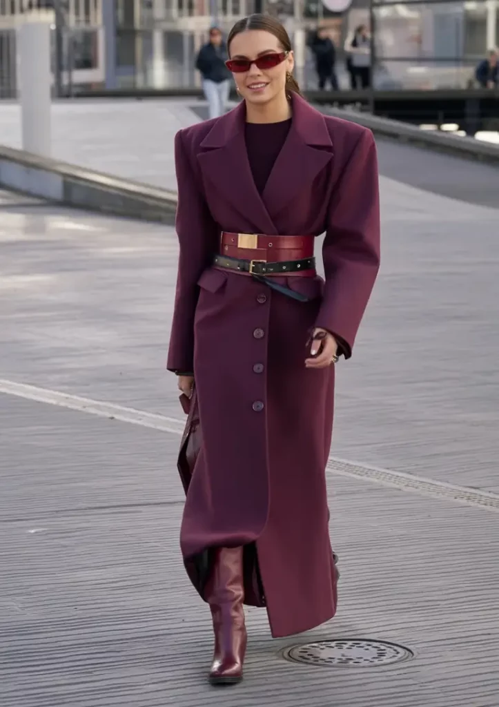 Berry Tone Winter Coat